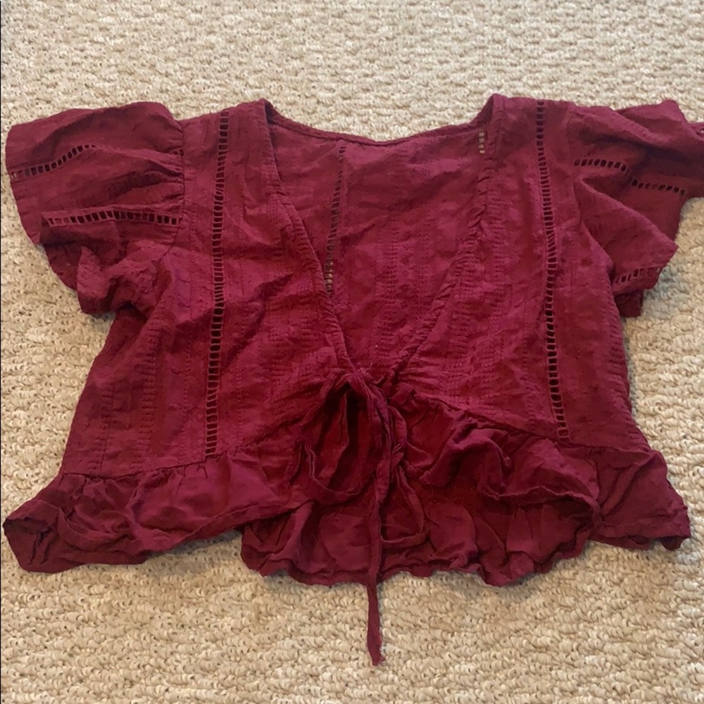 Red tie top